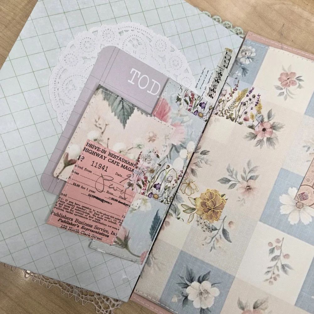 Handmade Wallpaper Print Inspired Digitals | TAB Binded JUNK JOURNAL - Picture 9 of 16